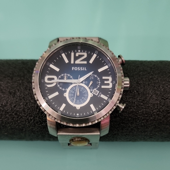 Men's Fossil Stainless Steel Chronograph Watch - Picture 1 of 7
